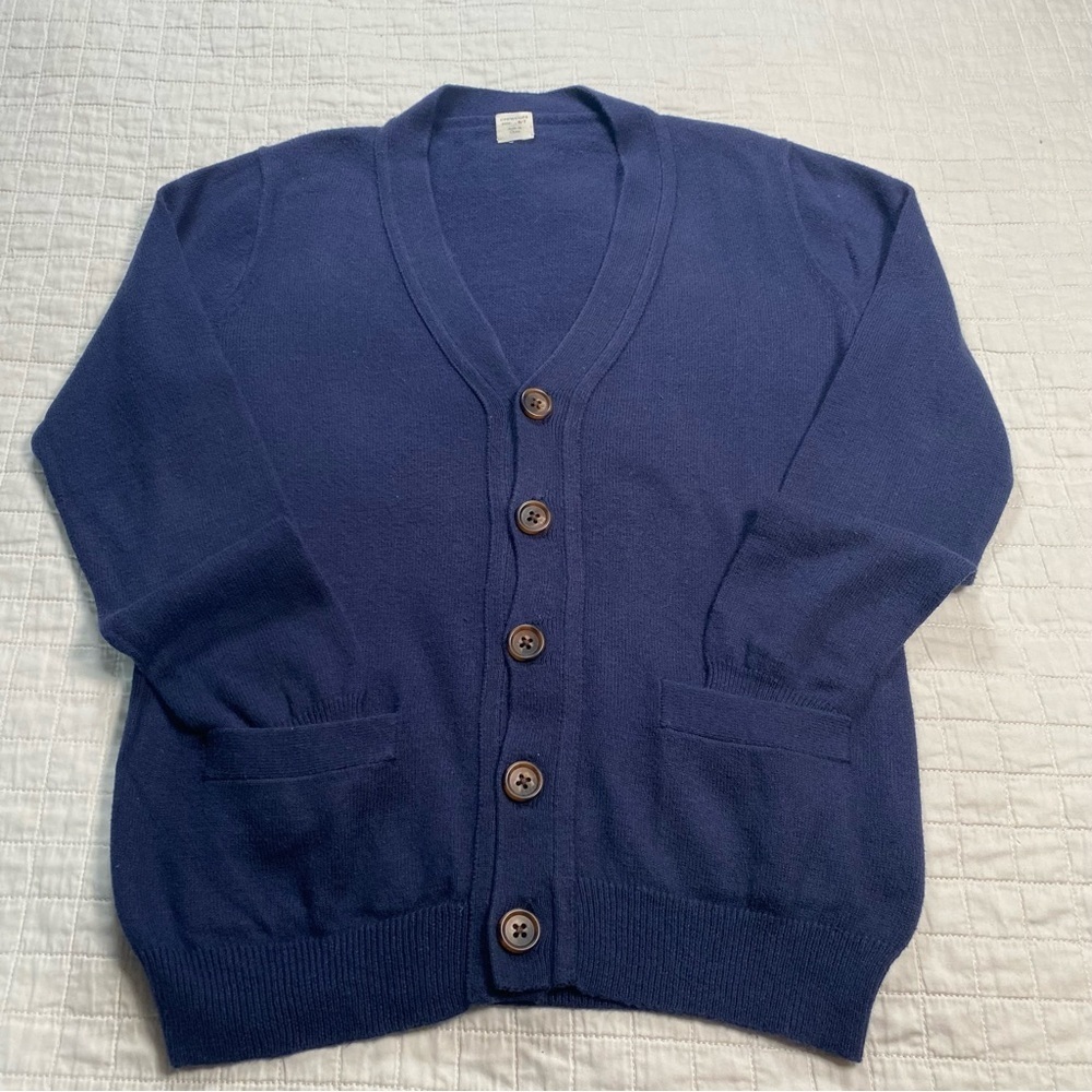 Crewcuts Cotton/cashmere Navy Sweater Size 6/7